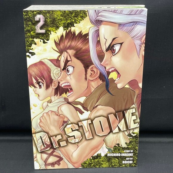 Manga Dr. Stone Books by Boichi & Riichiro Inagaki Vol. 1 & 2 Like NEW* - Picture 5 of 8
